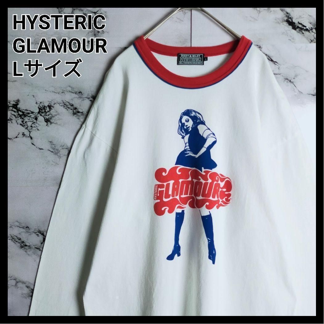 即完売品【ヒステリックグラマー】 ヒスガール リンガー長袖Tシャツ 即完売品モデル】HYSTERIC GLAMOUR ヒステリックグラマー Lサイズ