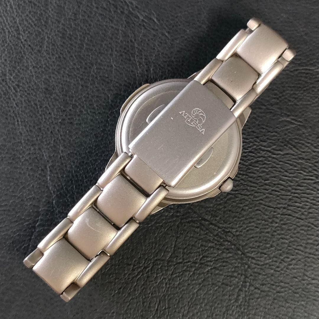 美品　CITIZEN　シチズン　アテッサ　ネイビー　シルバー　ソーラー　メンズ CITIZEN - 美品 CITIZEN シチズン アテッサ ネイビー シルバー