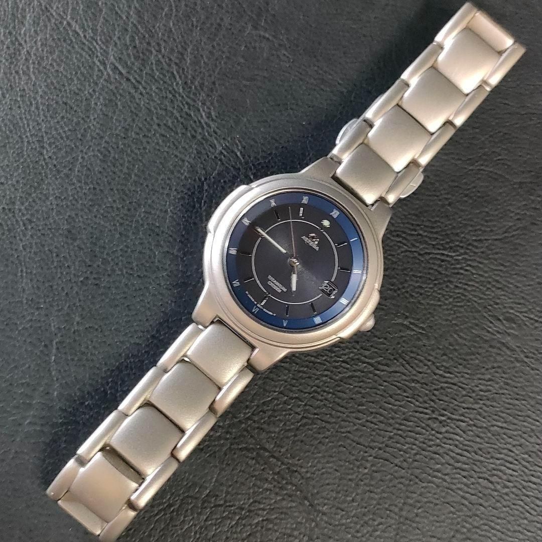 美品　CITIZEN　シチズン　アテッサ　ネイビー　シルバー　ソーラー　メンズ CITIZEN - 美品 CITIZEN シチズン アテッサ ネイビー シルバー