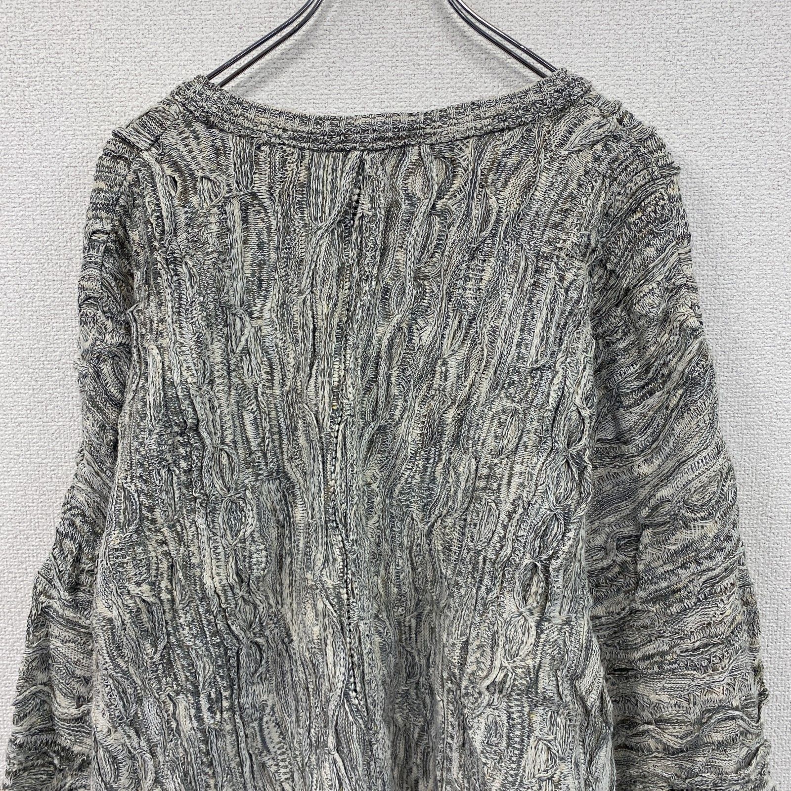 古着 used ～90s CROFT＆BARROW COOGI風コットンニットセーター 3D