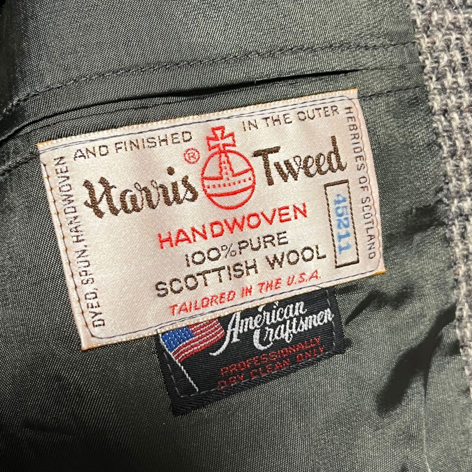 Harris Tweed ハリスツイード Scott Ritchie テーラードジャケット 