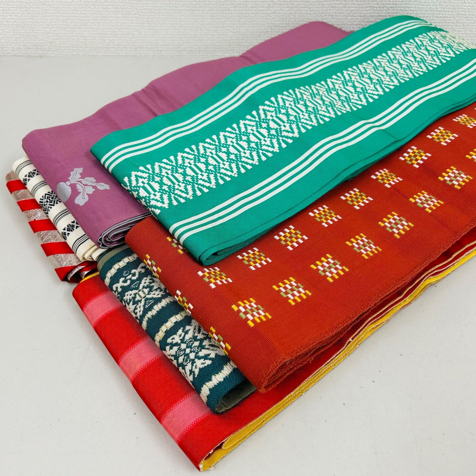 半幅帯 7本 まとめ売り リメイク材料 m-545 - メルカリ