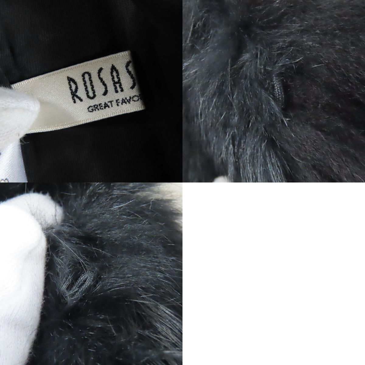 中古】 その他アウター ファーコート ROSASE CLUB M ラビットファー