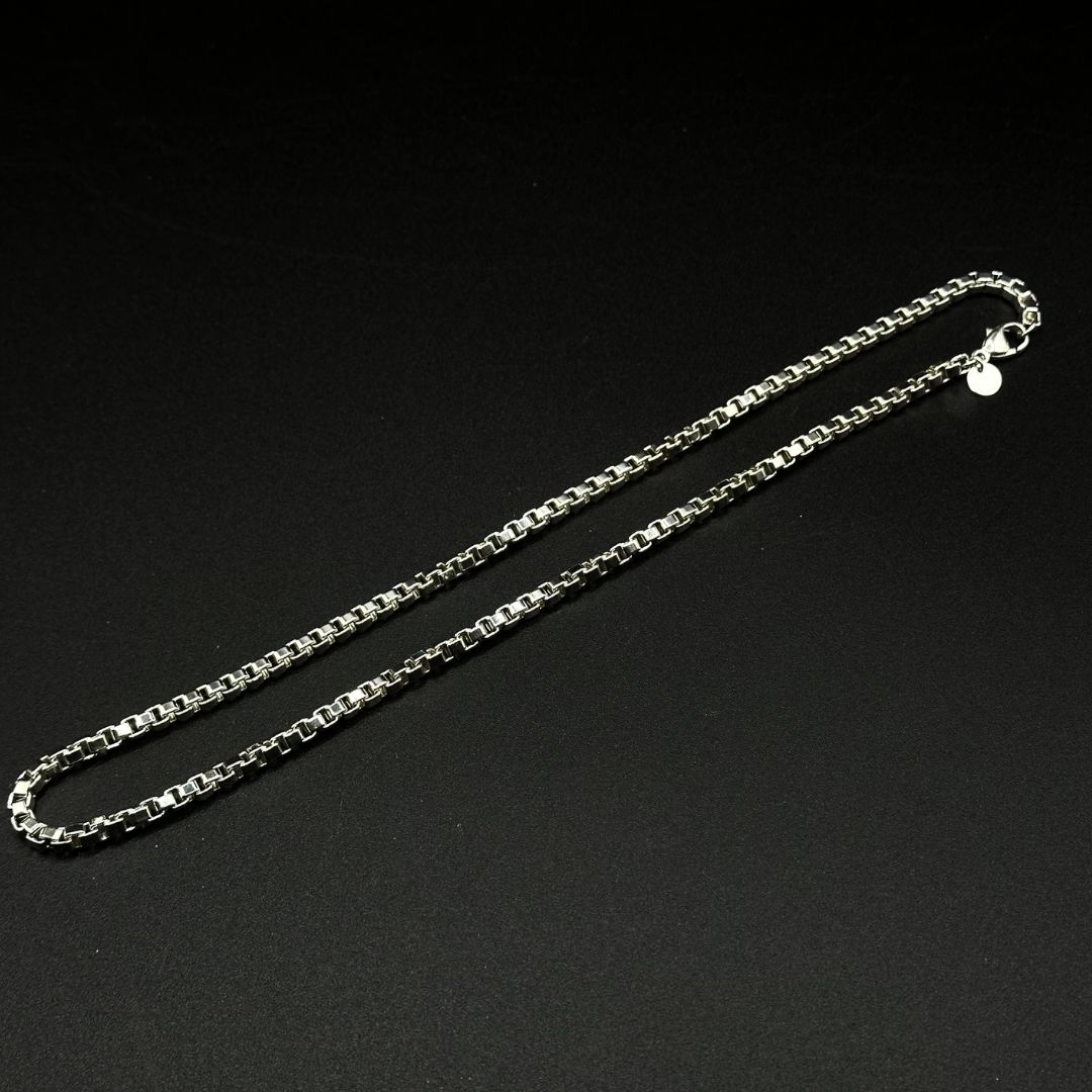 美品】Tiffany & Co ベネチアン チェーン ネックレス シルバー925