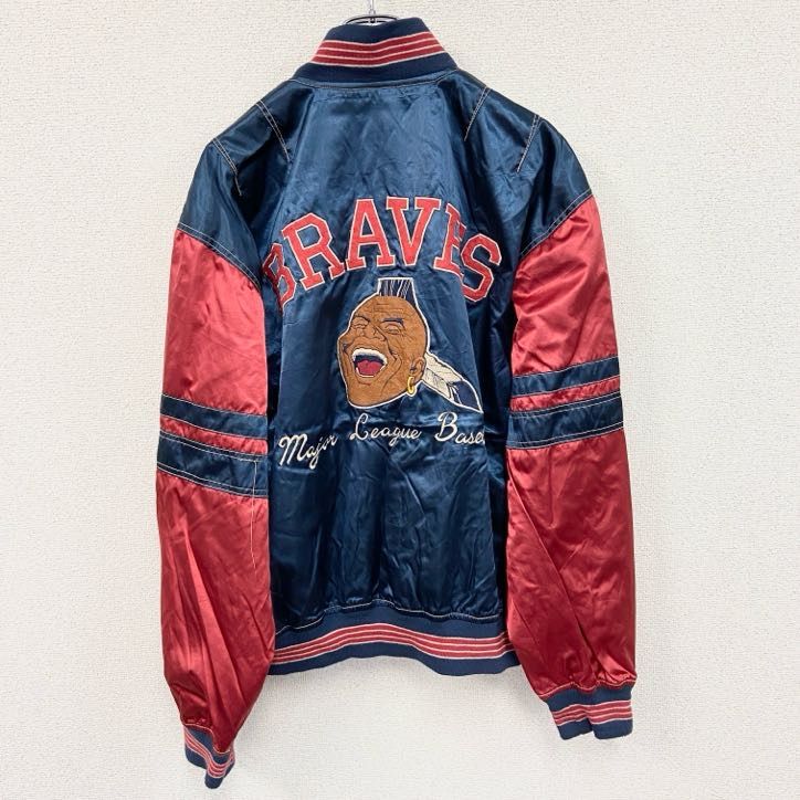 90s 近鉄バファローズ フルスナップ ナイロン スタジャン 紺 赤 90s 近鉄バファローズ フルスナップ ナイロン スタジャン 紺 赤