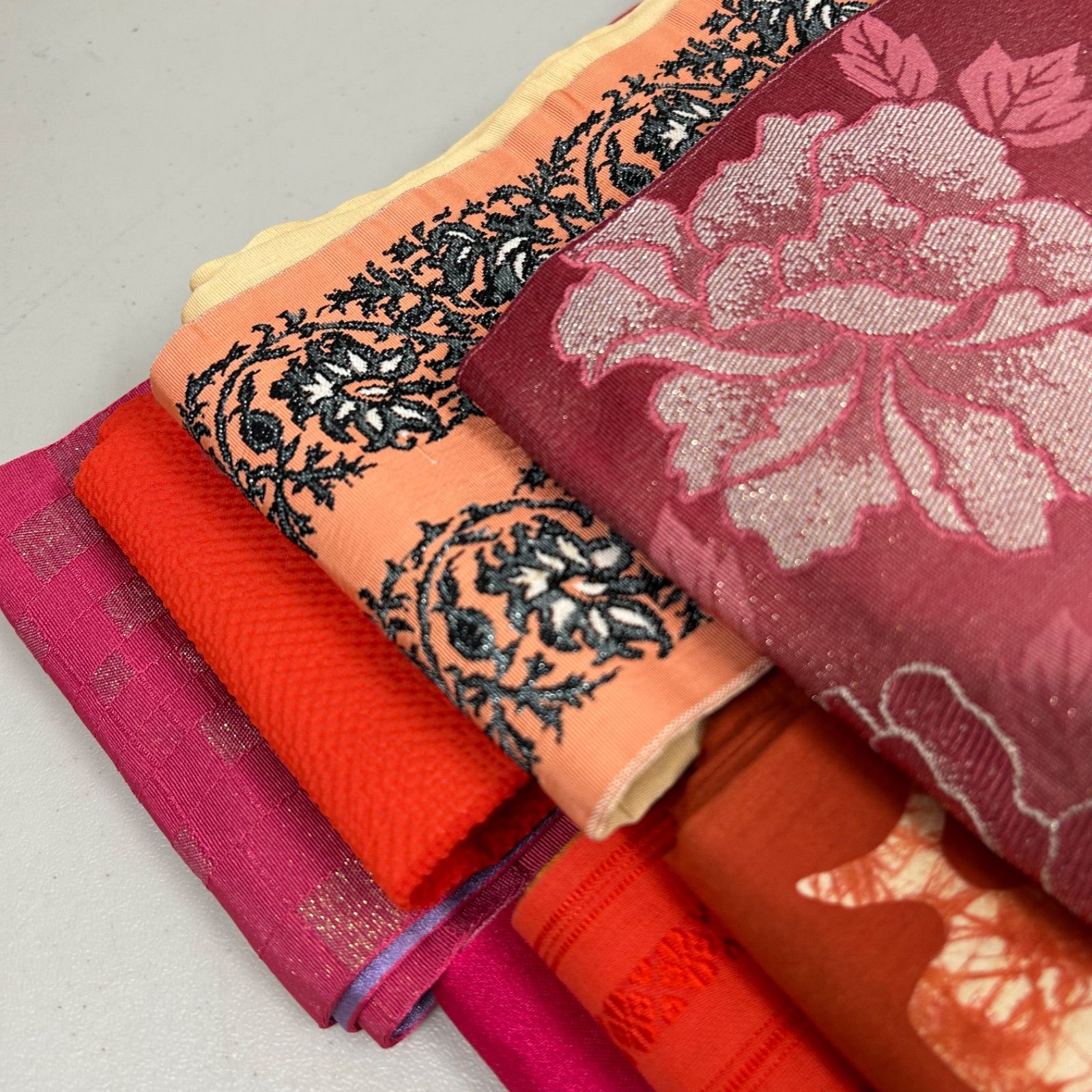 ◇半幅帯3本セット⑦ まとめ売り 半巾帯◇リメイクにも 半巾帯 本場筑前 博多織など 8本 正絹 帯まとめ売り 同梱購入歓迎