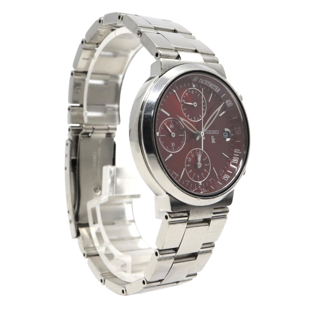 美品◎SEIKOセイコー ルキア スクエア シルバー クォーツレディース腕時計 美品/電池交換済】SEIKO セイコー ルキア 7T92-0AA0 クロノグラフ