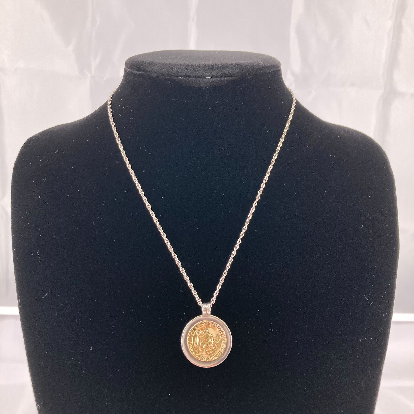 Tiffany&Co. セントクリストファー ネックレス　トップのみ TIFFANY＆CO(ティファニー) セントクリストファー コイン ネックレス