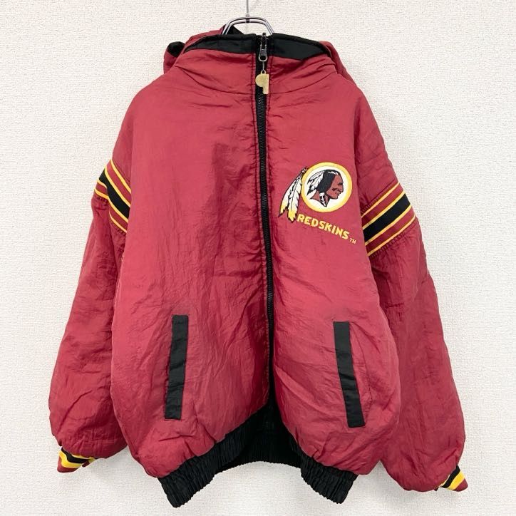 古着 used NFL REDSKINS レッドスキンズ フルジップリバーシブル