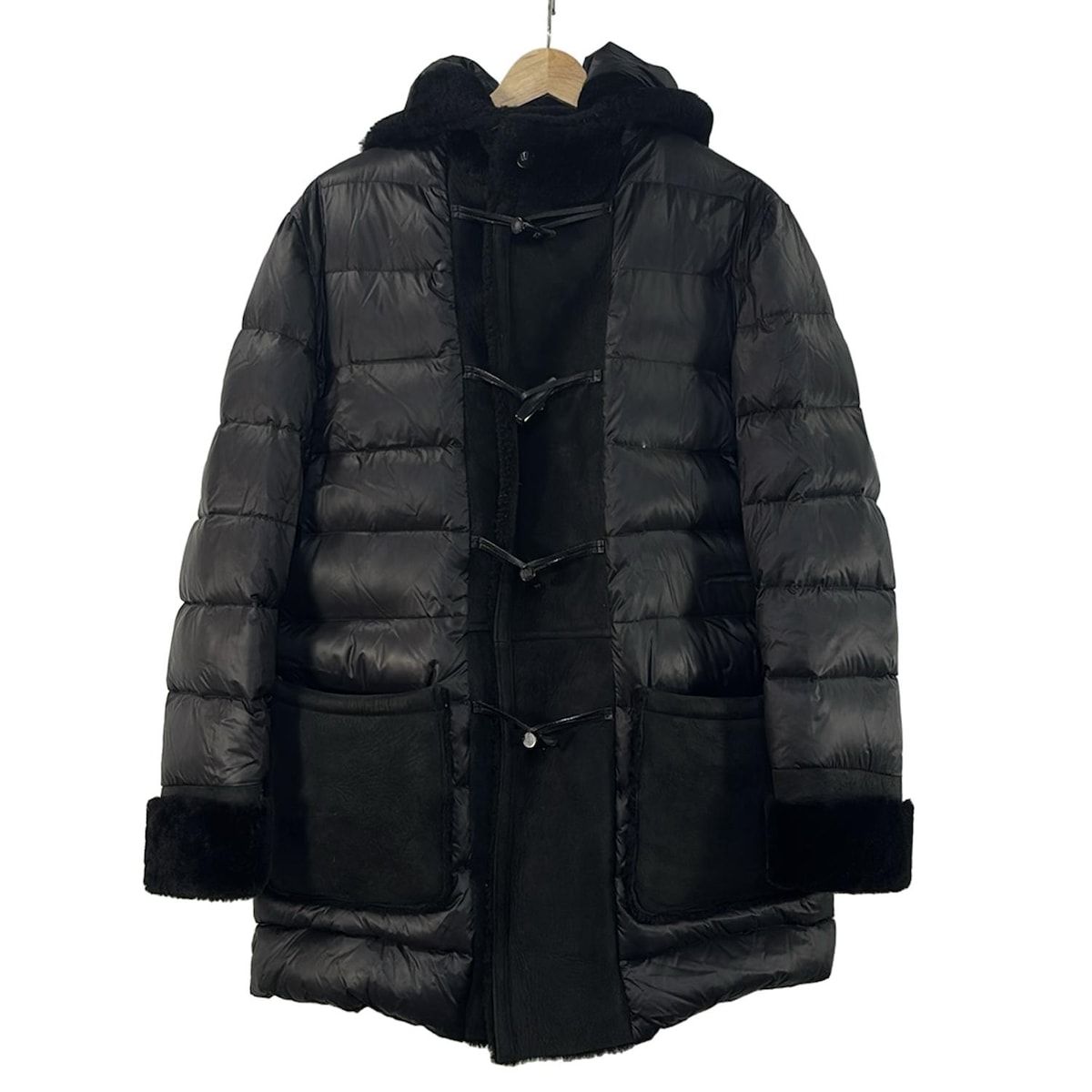 L EMMETI エンメティ ダウン ジレ ジャケット アウター コート 黒 ダウンコート ダウンジャケット EMMETI ジャンパー EMMETI - L EMMETI