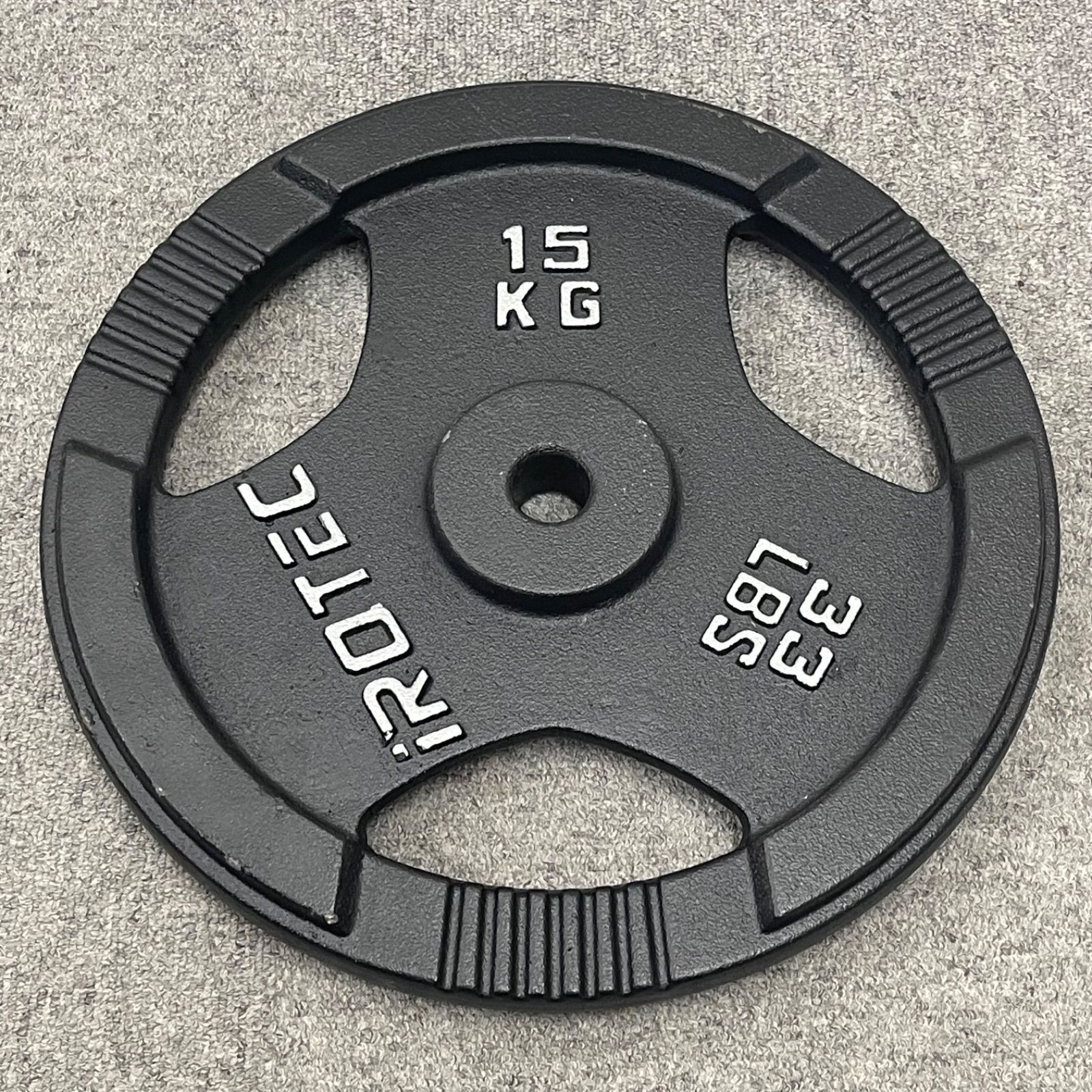 アイロテック15㌔プレート iROTEC ダンベルプレート 15kg 2点
