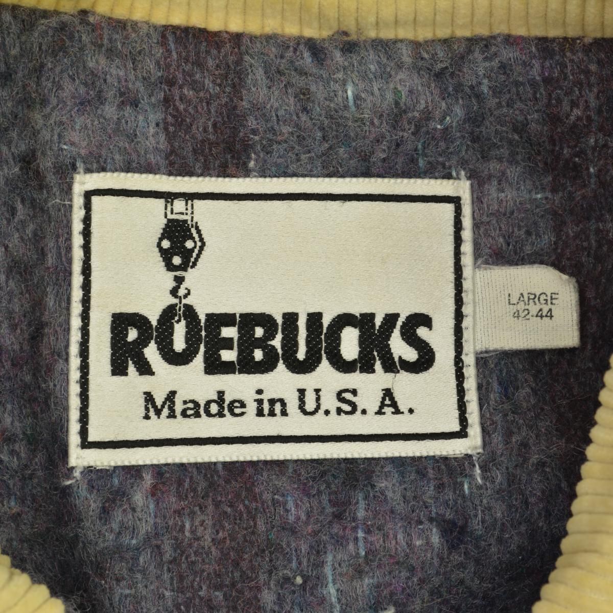 ROEBUCKS】80〜90s USA製 インナーブランケットデニムカバーオール