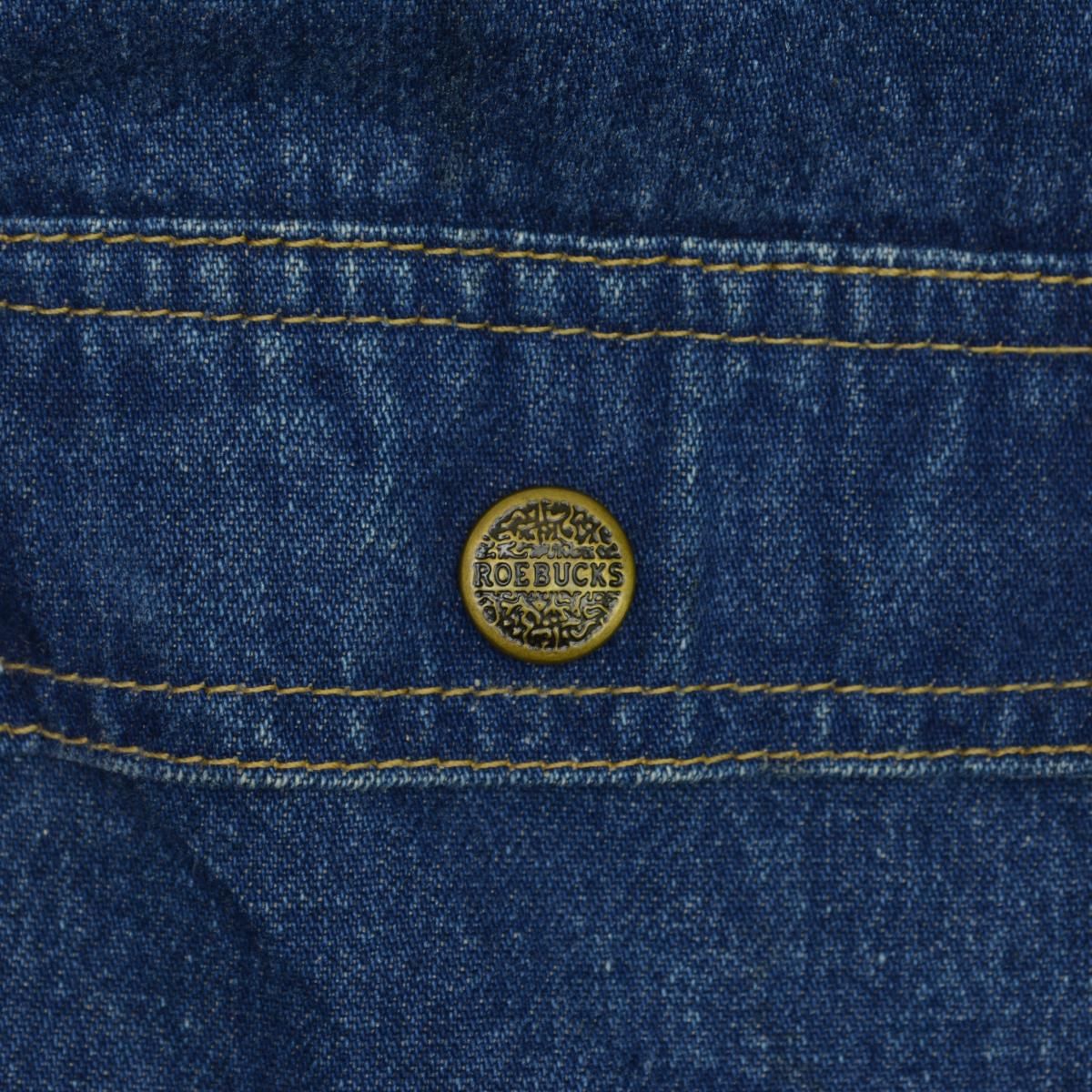 ROEBUCKS】80〜90s USA製 インナーブランケットデニムカバーオール