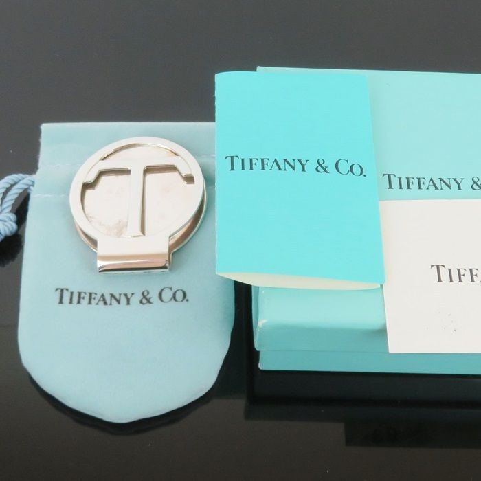 TIFFANY＆Co. ティファニー マネークリップ Tモチーフ ラウンド