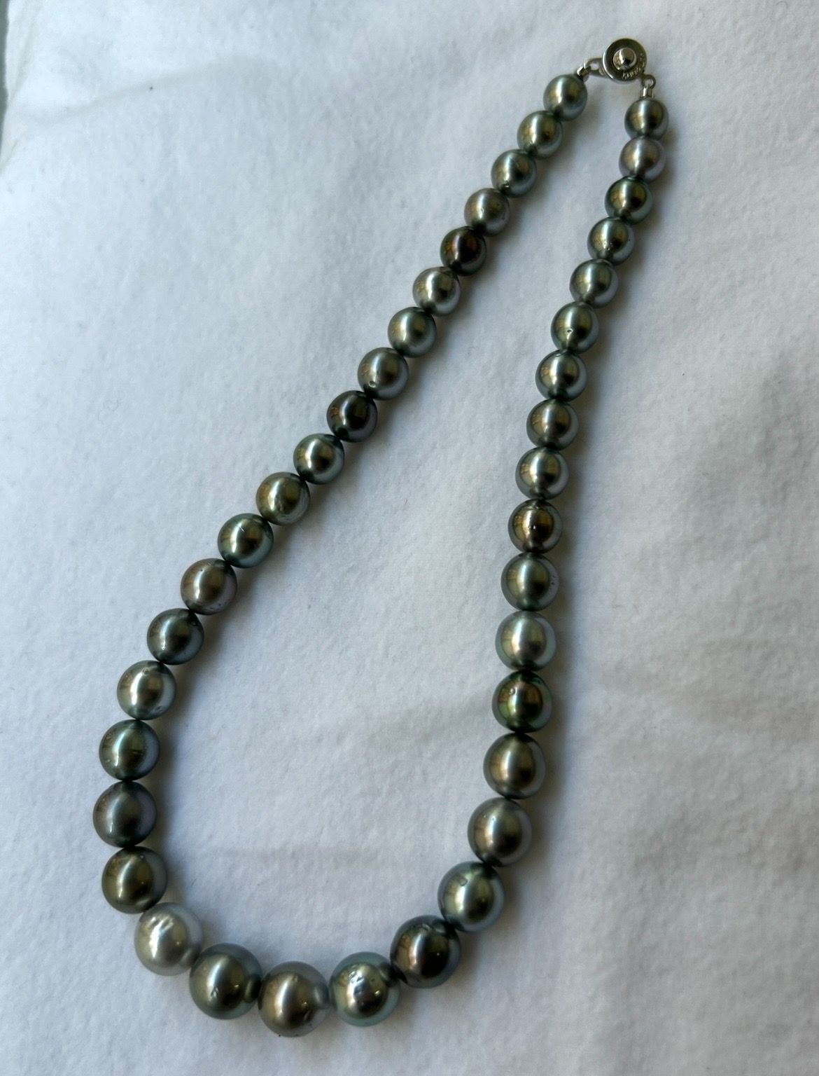 タヒチ 黒蝶 パール マルチカラー ネックレス 真珠 8.5～11.5mm