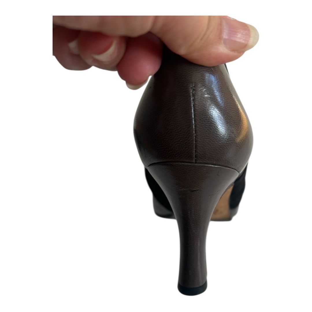 Z1607GINZA Kanematsu 銀座かねまつ パンプス ブラウン レディース