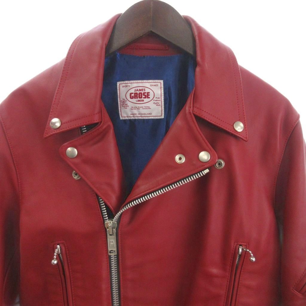 未使用 ジェームスグロース　ライダース ワインレッド 牛革 ルイスレザーズ ジェームスグロースの革ジャンを3ヶ月着用してみた – オトコフクDX