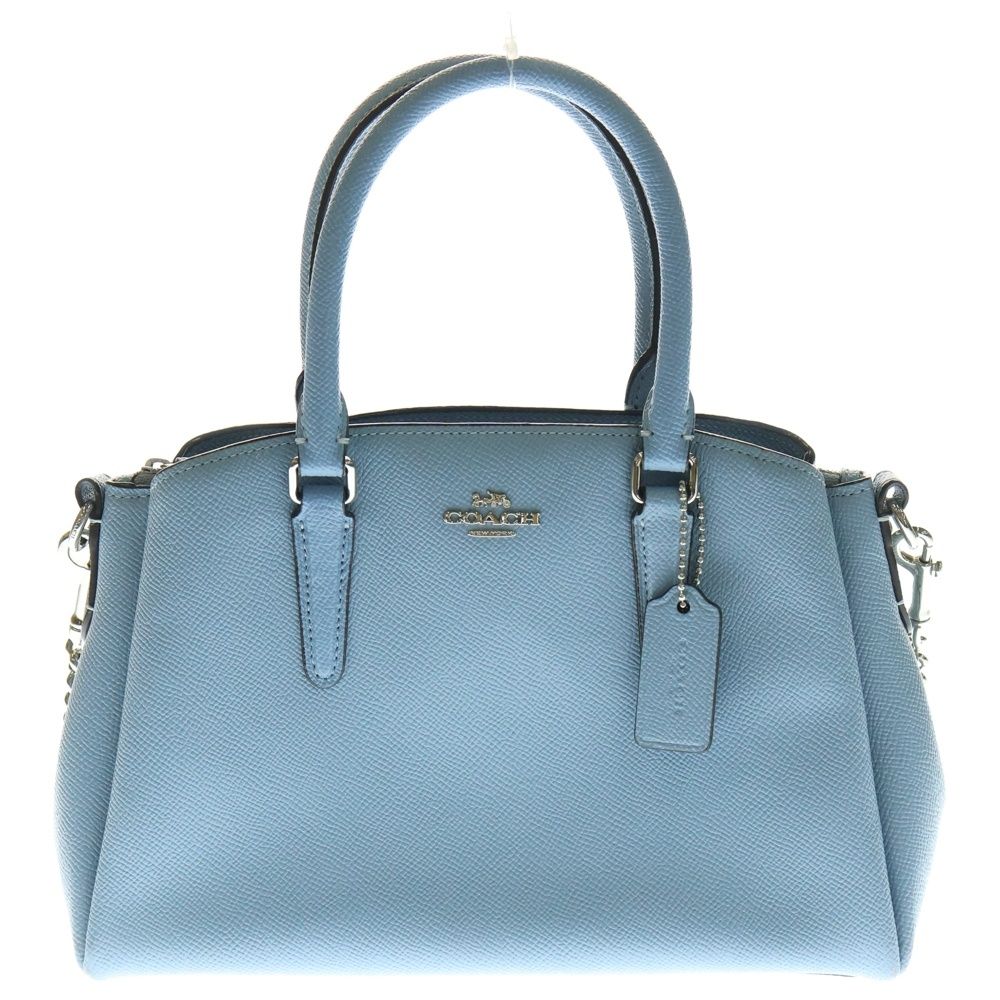 COACH (コーチ) フロントロゴデザイン チャーム付き ハンドバッグ