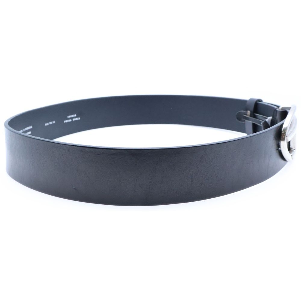 DIESEL (ディーゼル) Dロゴ ベルト レザーベルト ブラック X08516