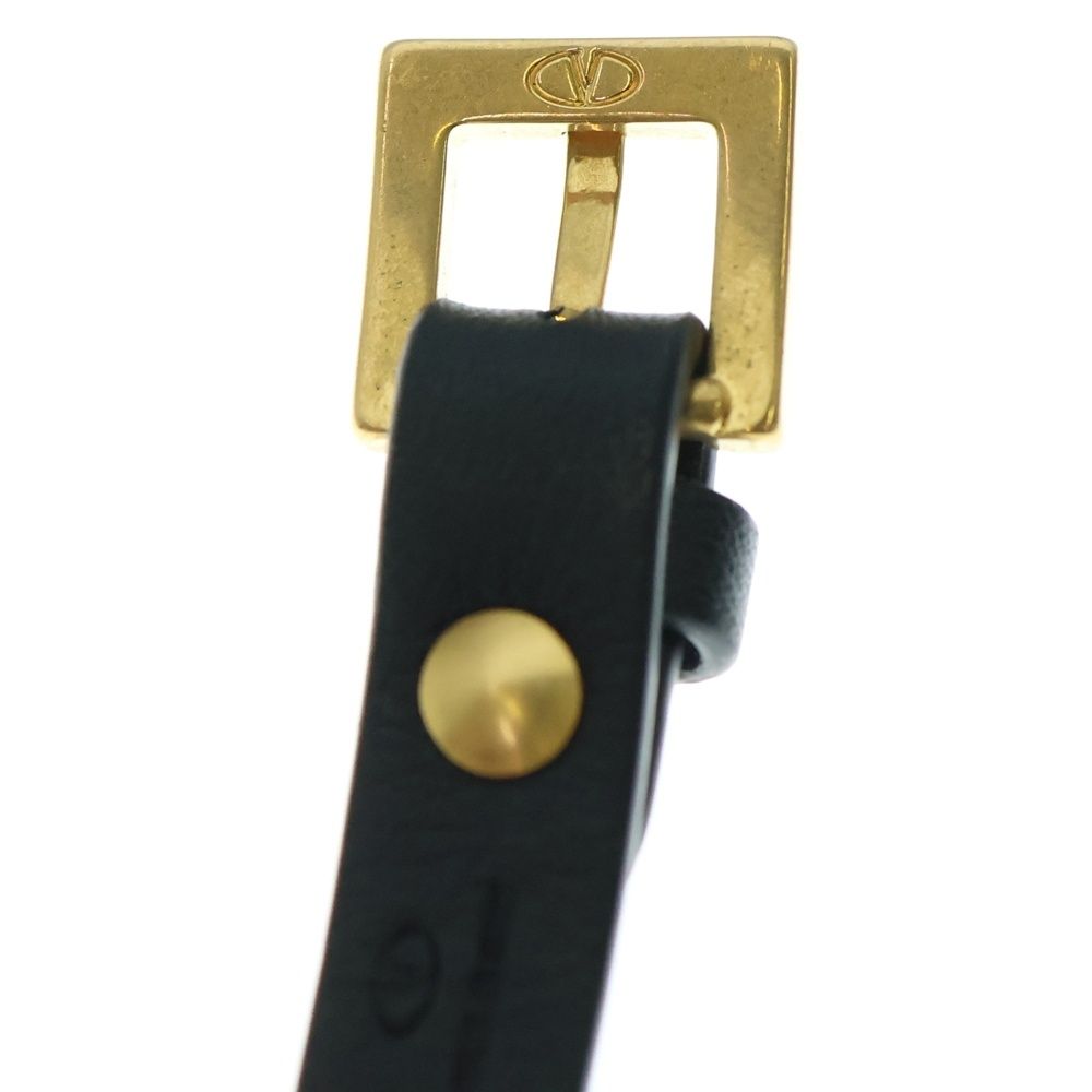 VALENTINO ヴァレンティノ ロックスタッズ レザーベルト ブラック 70 VALENTINO ヴァレンティノ ロックスタッズ レザーベルト ブラック 70