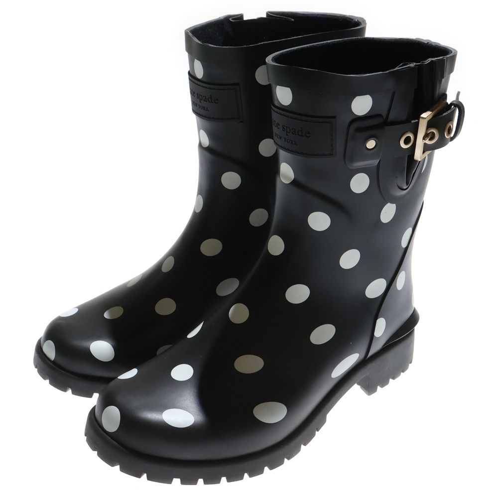 Kate Spade (ケイトスペード) Carina ドット柄 ハイカットレインブーツ