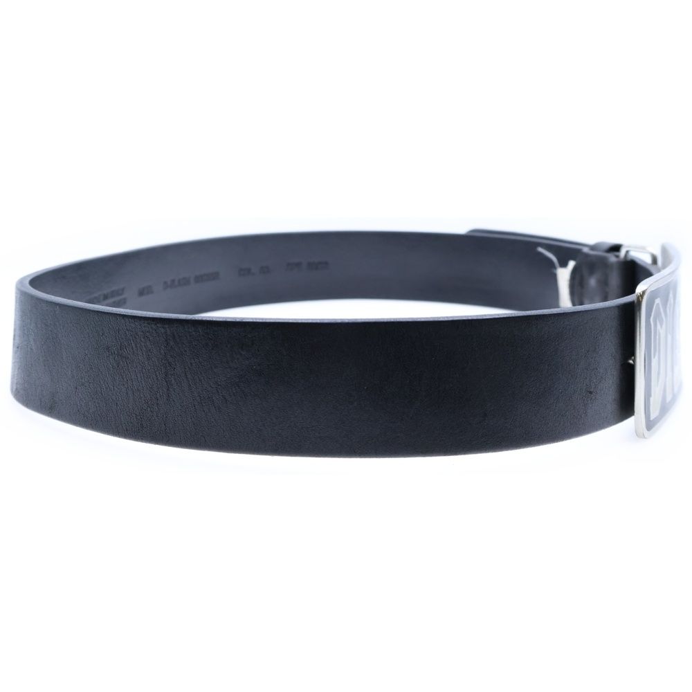 DIESEL (ディーゼル) メタル ロゴプレート バックル レザー ベルト