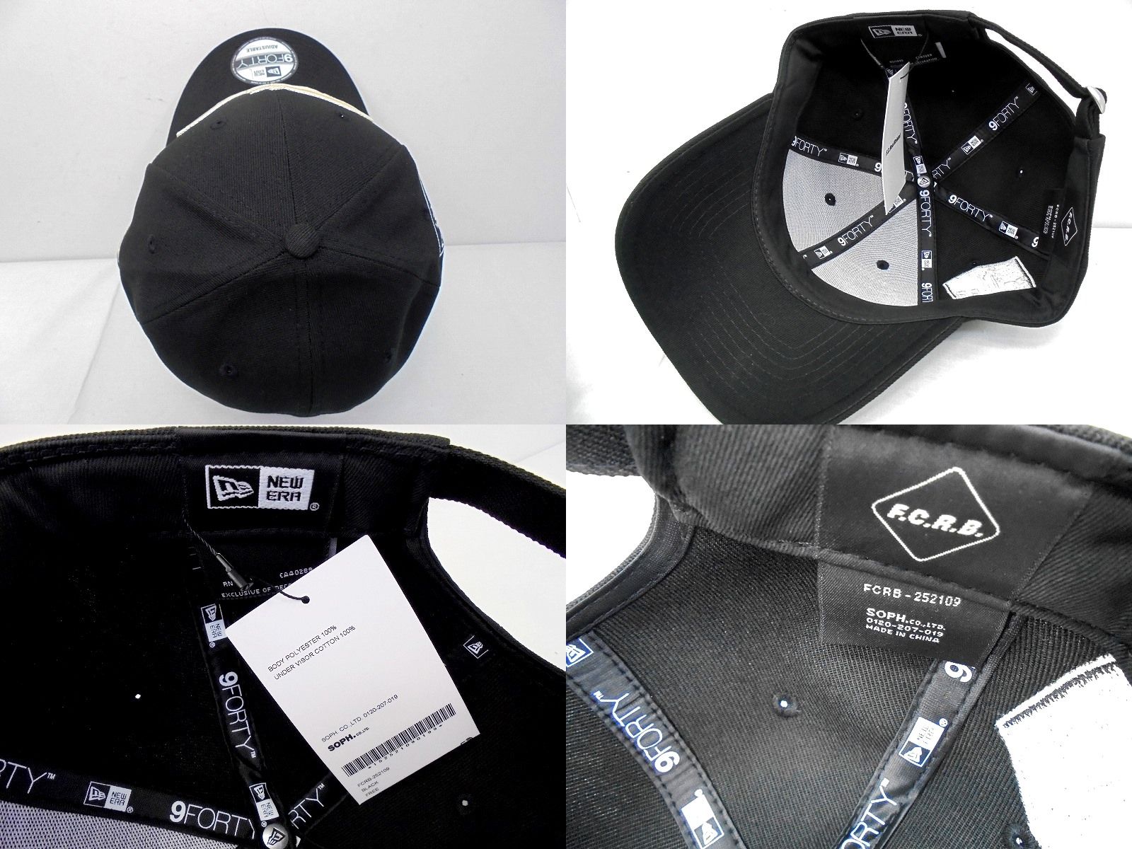 FCRB×NEW ERA FLAG LOGO 9FORTY CAP ブラック 【公式通販】