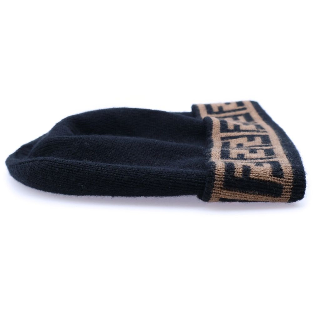 FENDI (フェンディ) ズッカ柄 ウール ニットキャップ ビーニー 帽子