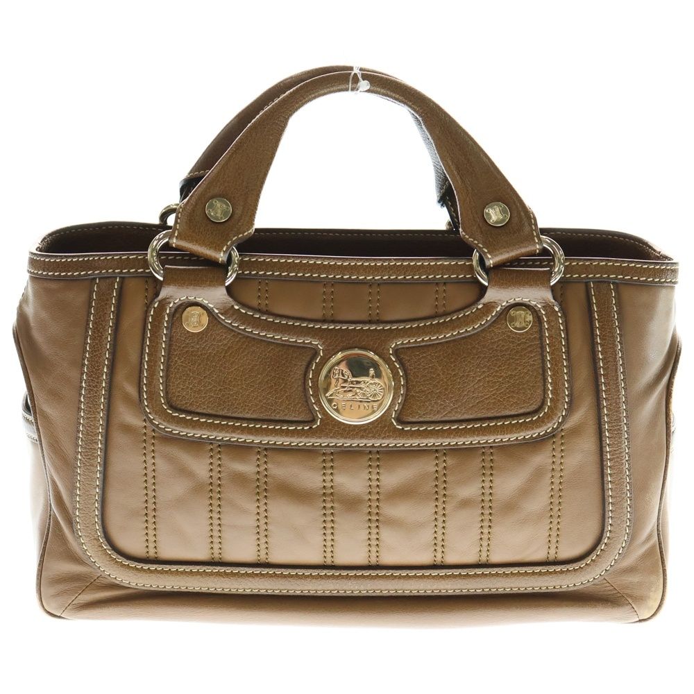 セリーヌブギーバック CELINE (セリーヌ) ブギーバッグ ハンドバッグ ブラウン レザー