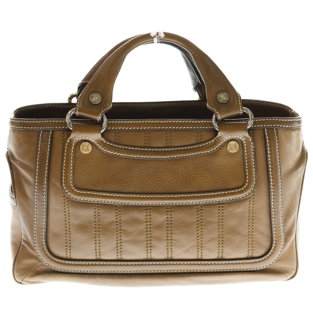 CELINE (セリーヌ) ブギーバッグ ハンドバッグ ブラウン レザー