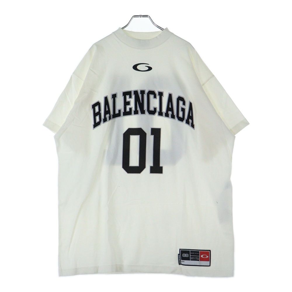 BALENCIAGA (バレンシアガ) FRONT LOGO MOCK NECK T-SHIRTS フロント
