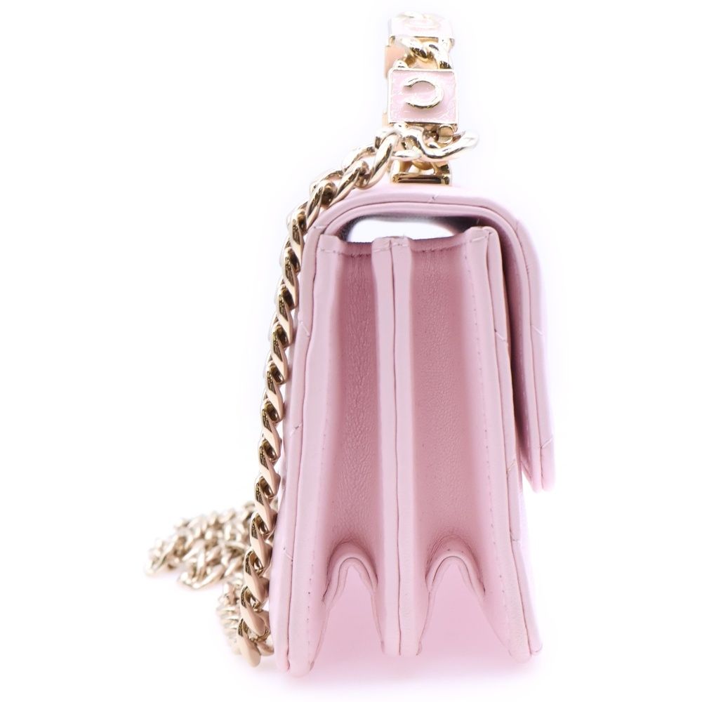 CHANEL (シャネル) ミニマトラッセ チェーンショルダーバッグ ピンク