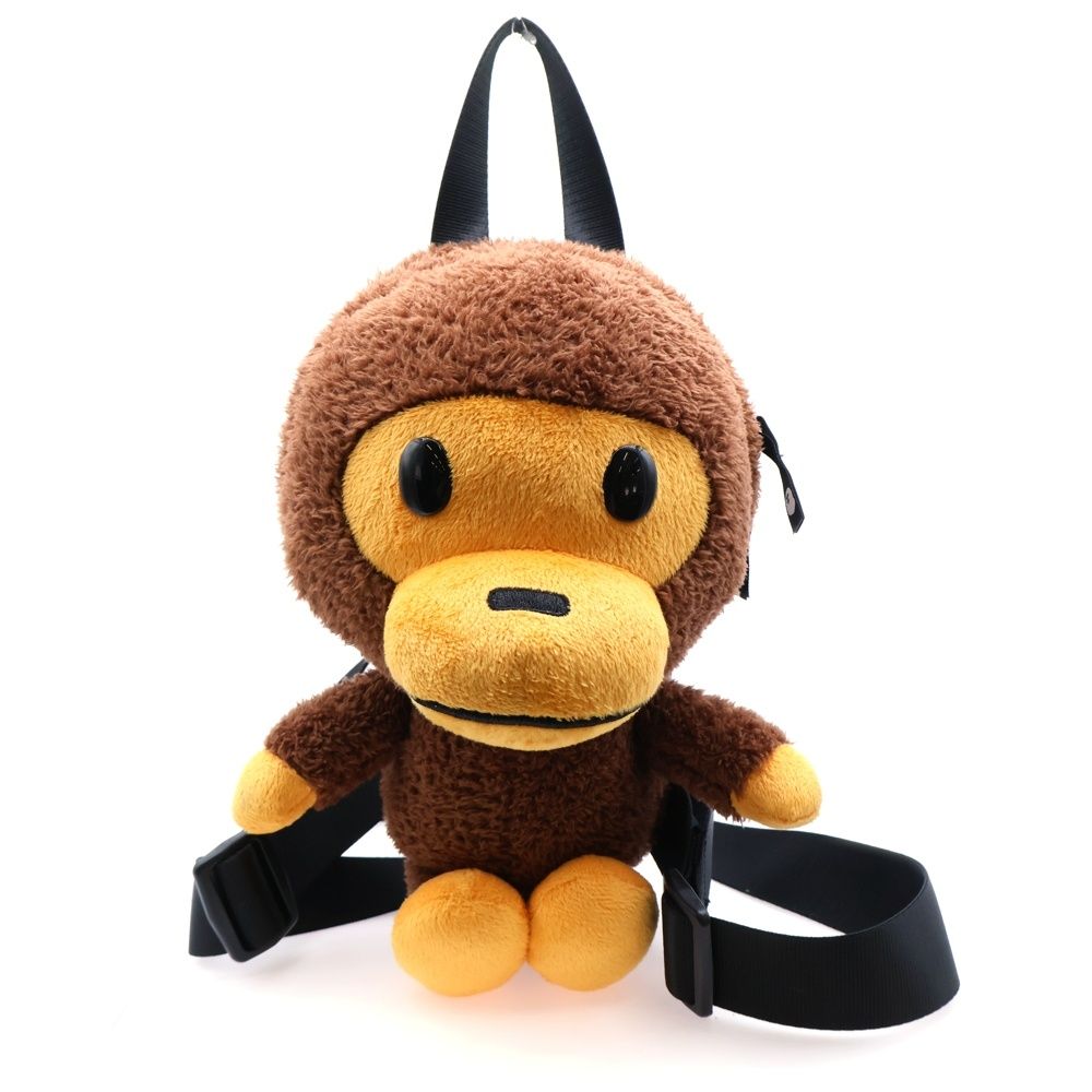 A BATHING APE (アベイシングエイプ) BABY MILO PLUSH DOLL DAYPACK べ