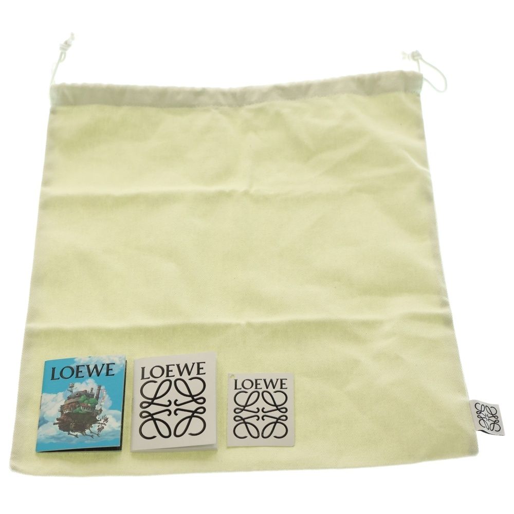 LOEWE (ロエベ) 巾着 ポーチ ジブリコラボ ハウルの動く城 ブルー