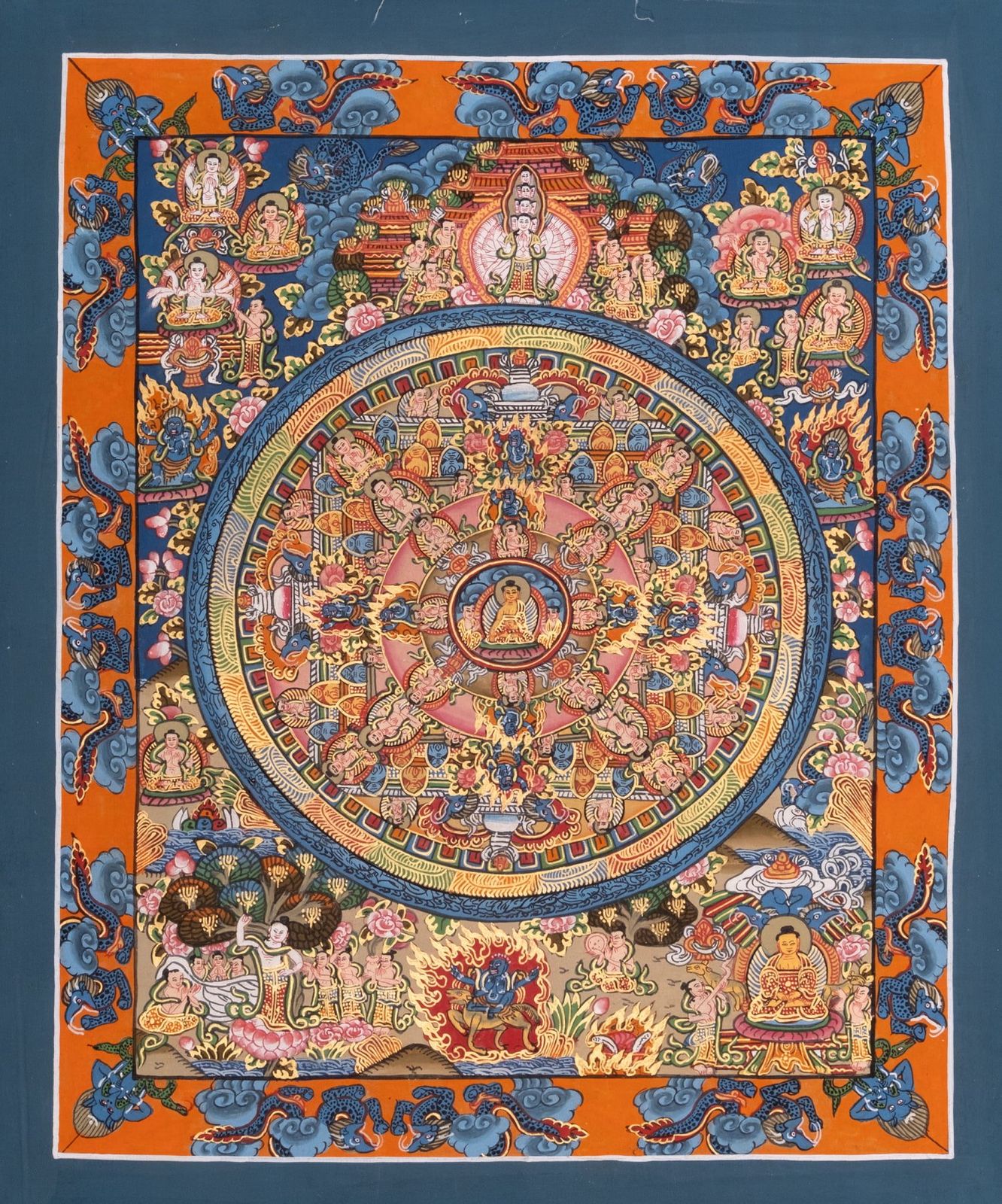 【大型】金剛手菩薩像 仏教 チベット密教 古銅塗金 タンカ 曼荼羅 真言　神道 大型】金剛手菩薩像 仏教 チベット密教 古銅塗金 タンカ 曼荼羅 真言 神道