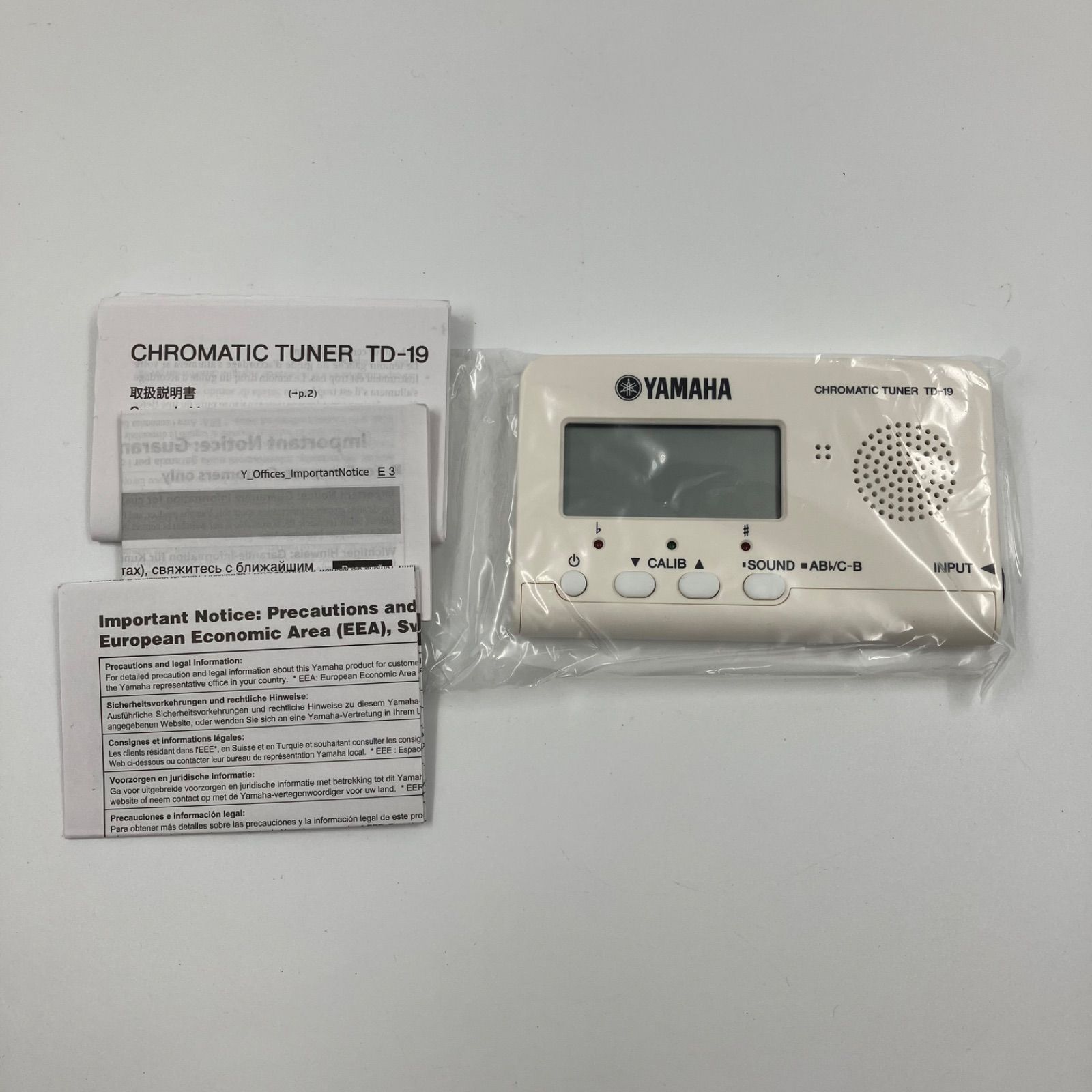 WJ134 YAMAHA ( ヤマハ ) TD-19WH クロマチックチューナー