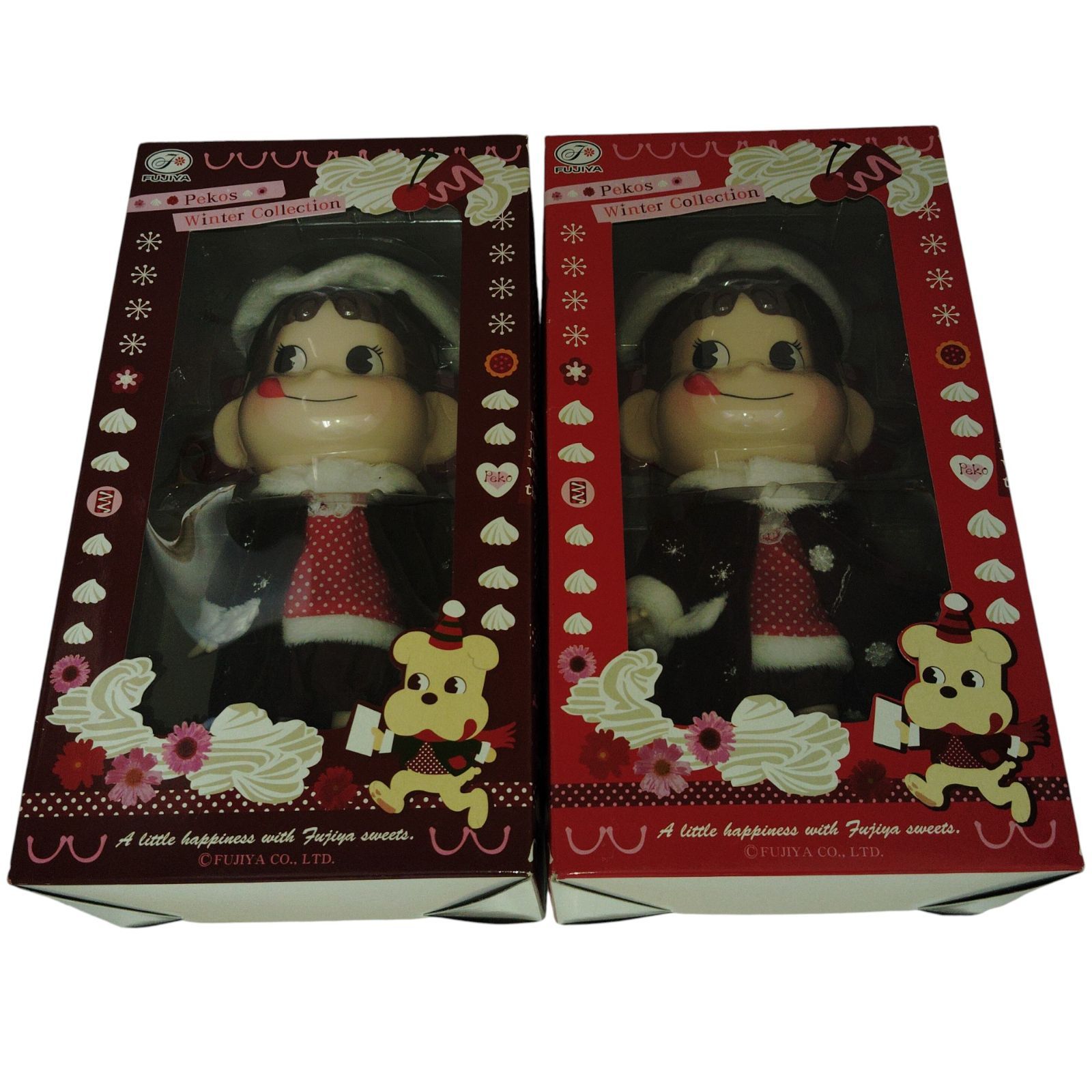 ペコちゃん人形　6体 ペコちゃんフィギュア 6体 小さいペコポコおまけ 首振りサンタペコ