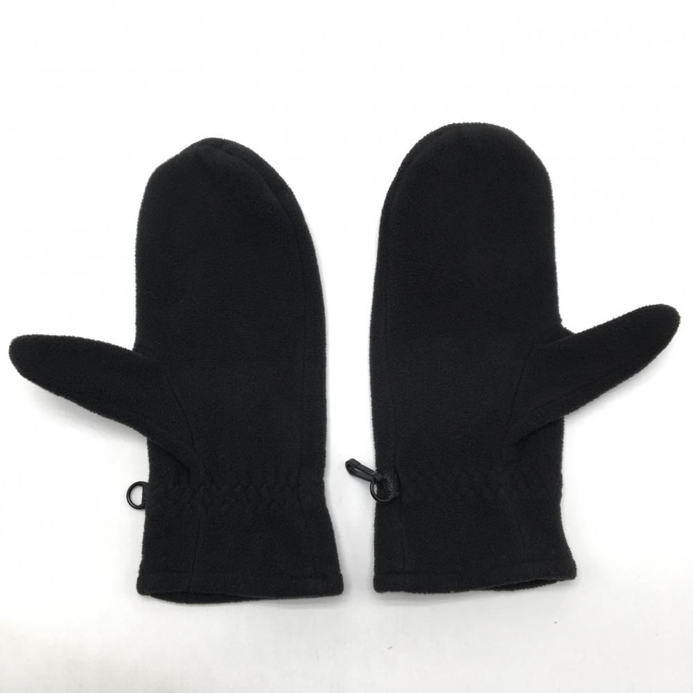 超美品】パーリーゲイツ 手袋 黒×白 ラビット ミトングローブ フリース