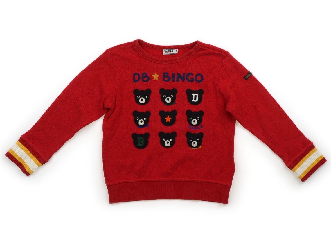 DOUBLE-B トレーナー 120 レッド DOUBLE_B（ダブルビー）の「バック