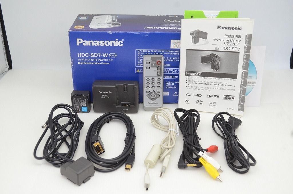 Panasonic パナソニック デジタルカメラ HDC-SD7-W 概要 デジタルハイビジョンビデオカメラ HDC-SD7 | デジタルビデオ
