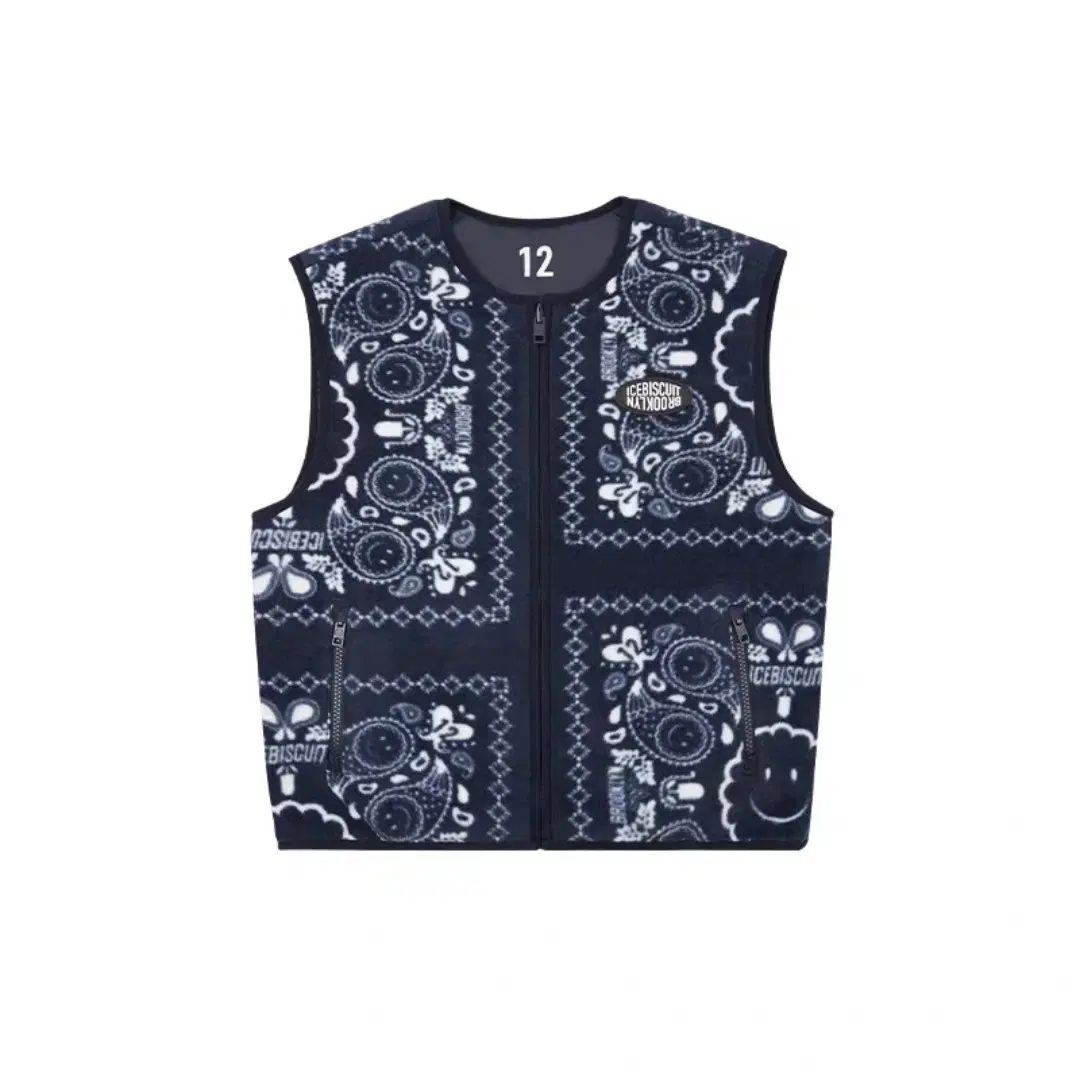 アイスビスケット スマイル ベイズリー リバーシブル ベスト
