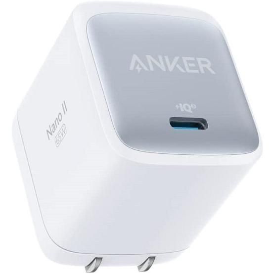 【新品】 Anker Nano II 65W (PD 充電器 USB-C) MacBook PD対応Windows PC iPad iPhone スマートフォン (ホワイト)