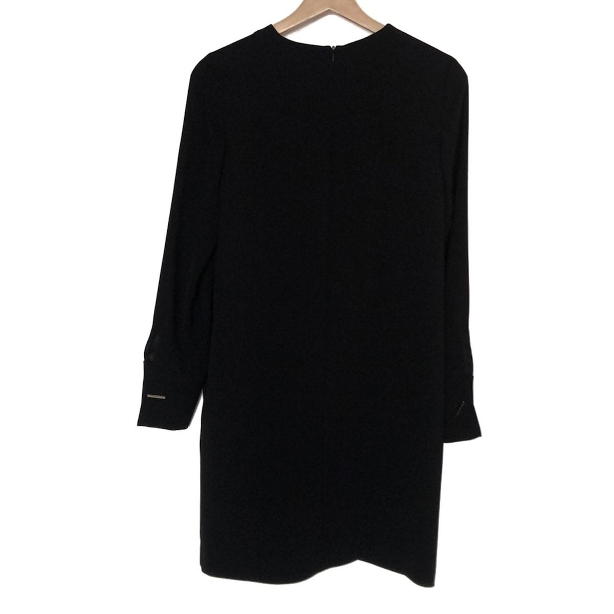 Max Mara STUDIO マックスマーラスタジオ ワンピース サイズCH 30 レディース 黒 長袖 ひざ丈