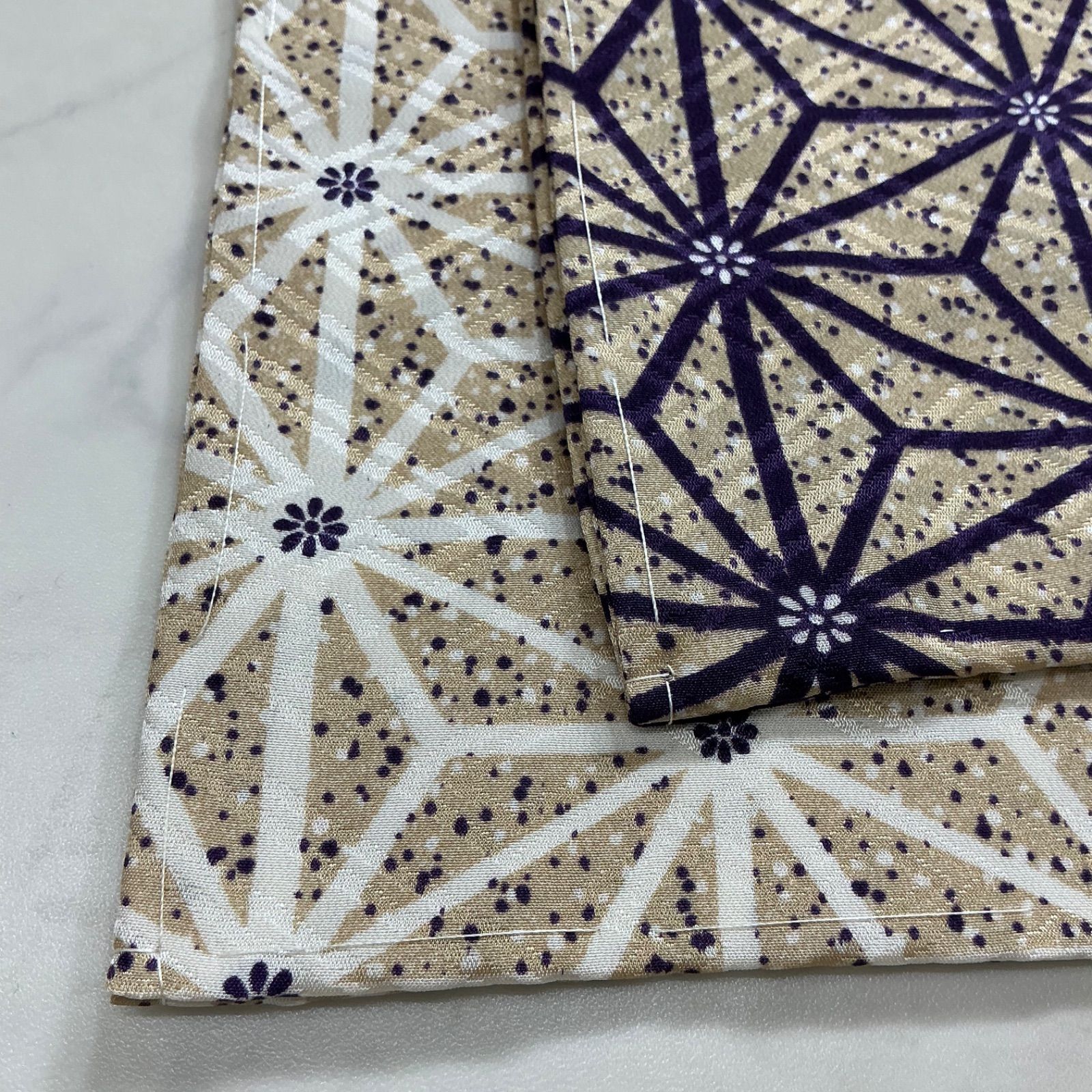 kimono one 同然 長襦袢 単衣 袖無双 裄68.5肩丈132 居敷当て付き 仕付け糸付き 白半襟襟付き 小紋紬附下訪問着留袖袷単衣夏着物 K 1295