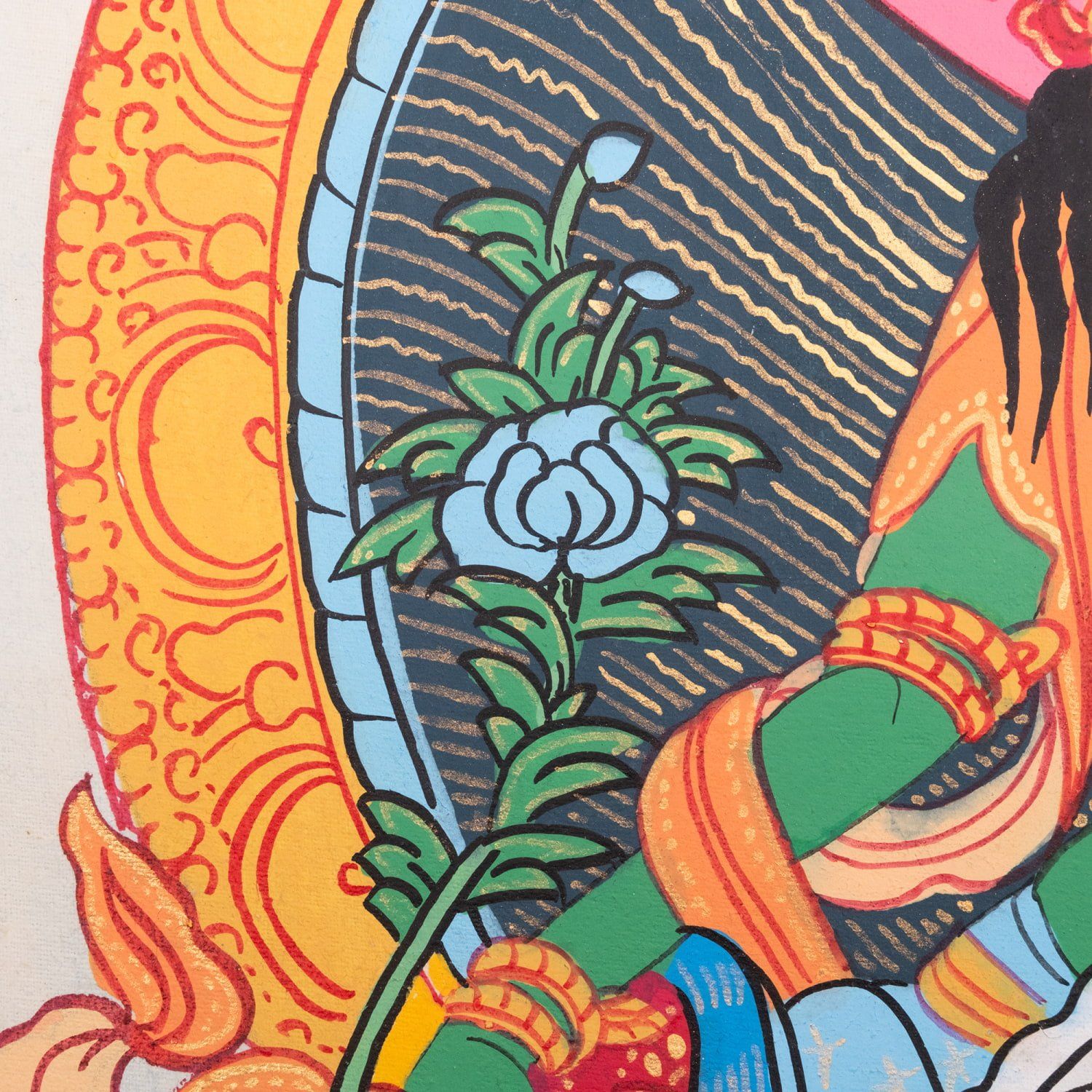 一点物〕タンカ - グリーンターラ[40cm x 30cm] / グリーンターラ