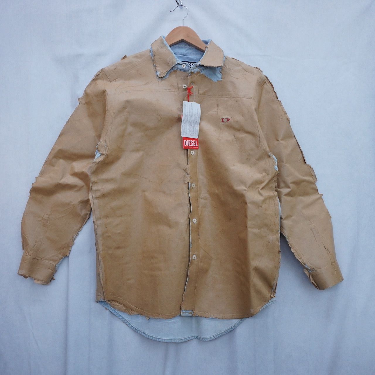 DIESEL ピールオフ加工 デニムシャツ