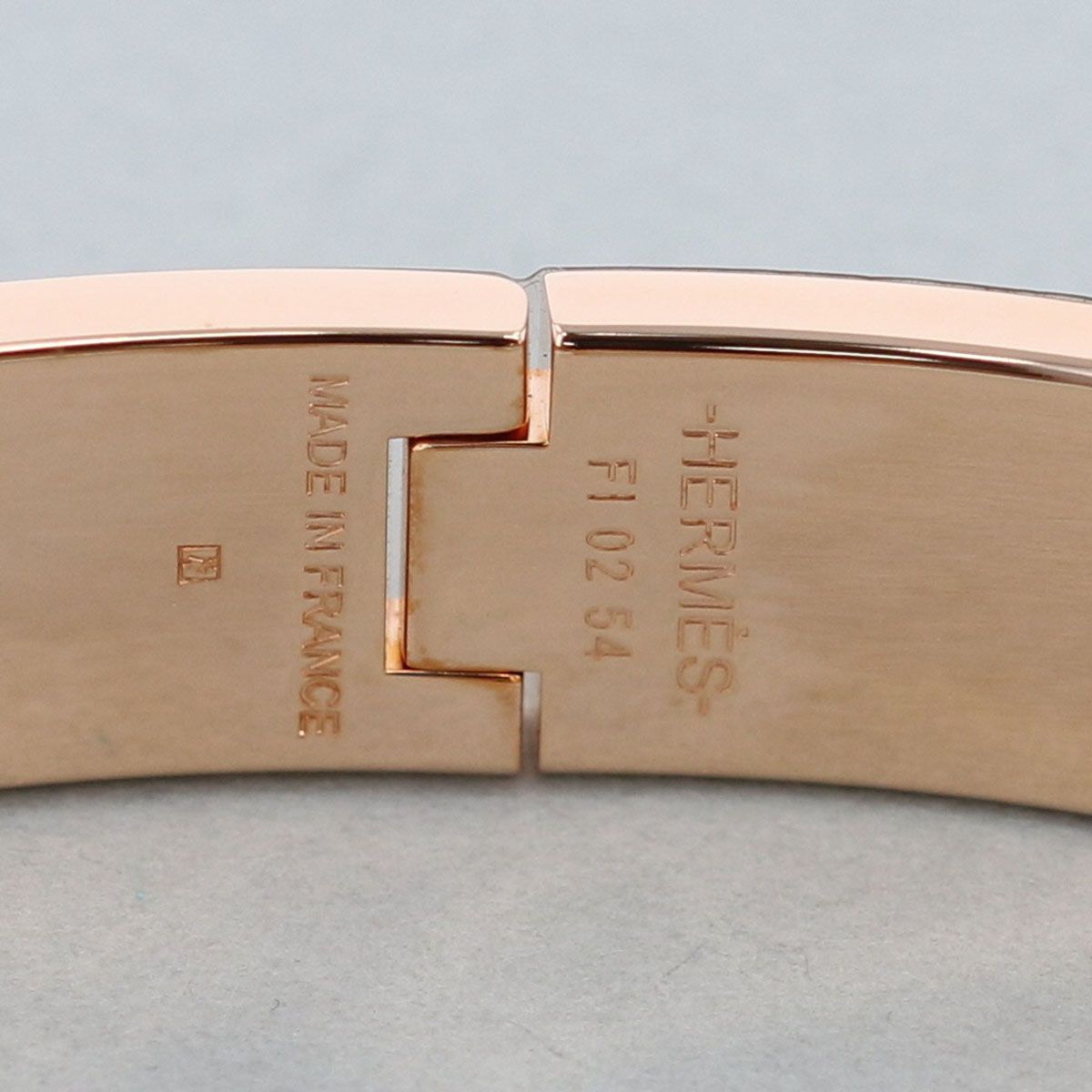 HERMES エルメス マロングラッセ クリッククラック PM PG金具 バングル