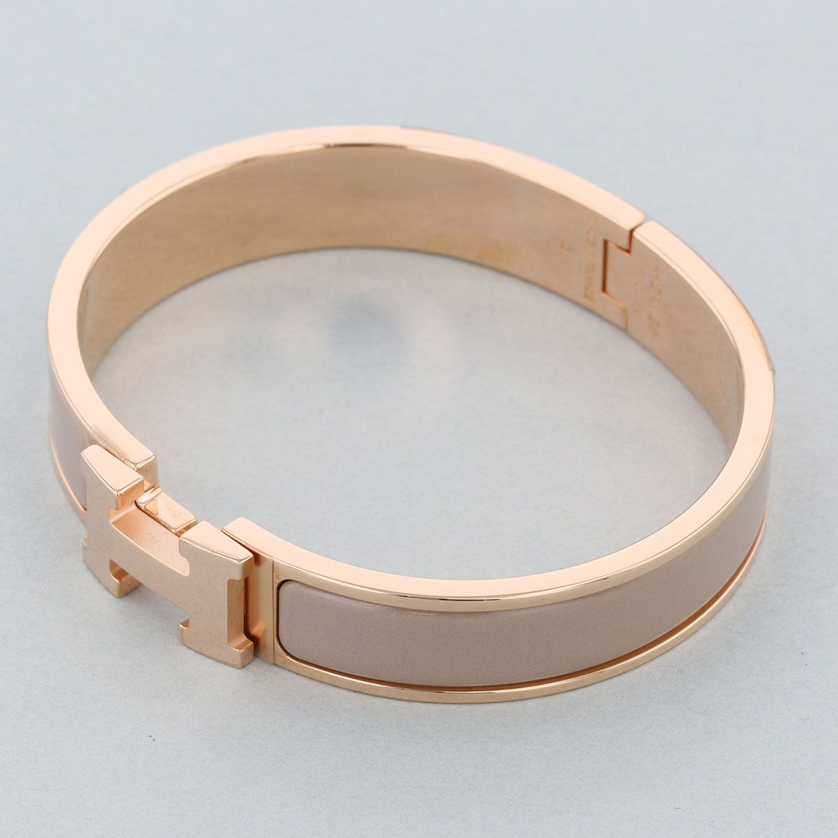 HERMES エルメス マロングラッセ クリッククラック PM PG金具 バングル