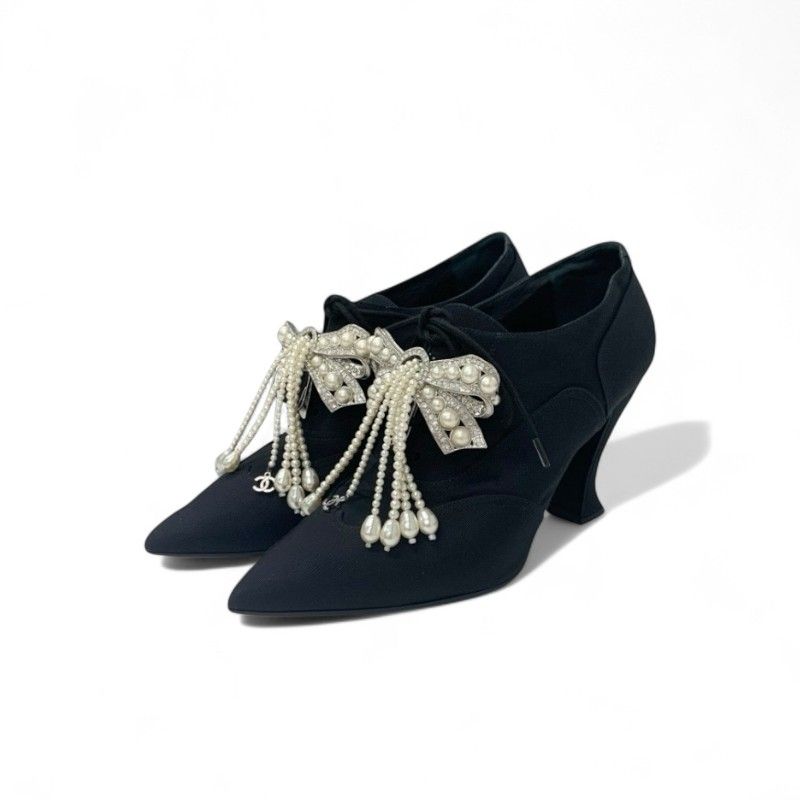 シャネル CHANEL ブーツ ショートブーツ 靴 シューズ ファブリック