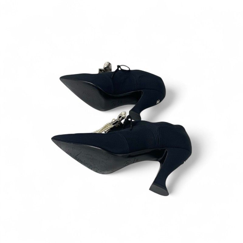 シャネル CHANEL ブーツ ショートブーツ 靴 シューズ ファブリック